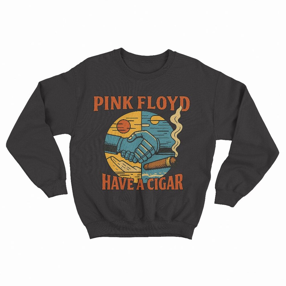 (NEW) Pink Floyd Have A Cigar Black Sweatshirt
